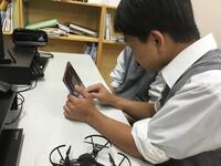 ドロンの操作プログラミングの様子画像